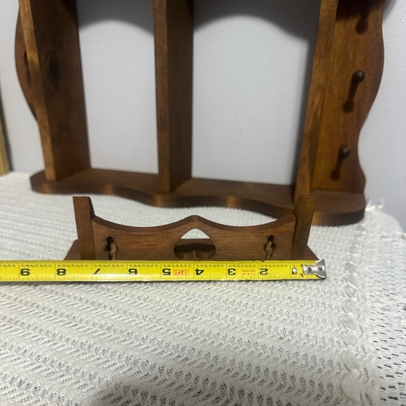 Wooden Heart cut out Wall Shelf with pegs and mini shelf set - Picture 16 of 16